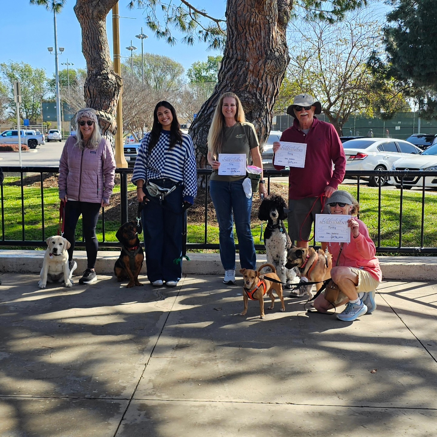 Class graduation photo posted by Alex Macias Dog Training